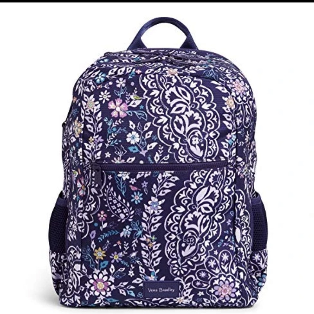 Vera Bradley Reactive Grand Backpack Bookbag, Belle Paisley NWT